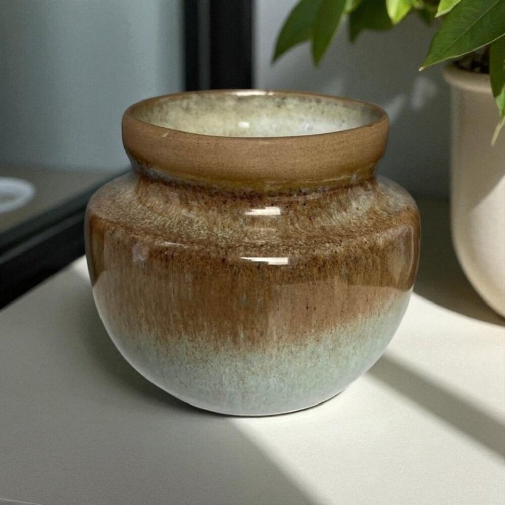 Vintage Studio Art Pottery Plant Pot or Vase Signed